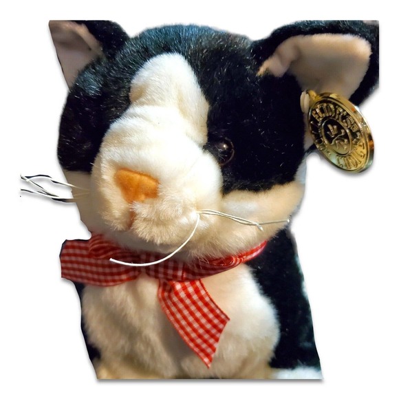 TB Toy Trading Co. Stuffed Animal Plush Collector's Choice Black & White Cat 10" - Picture 7 of 12